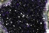 Amethyst Geode On Metal Stand - Extra Dark Crystals #50812-3